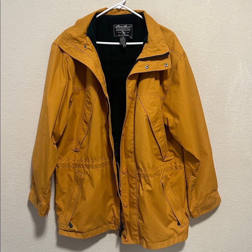 Eddie Bauer Wool lined hooded men’s jacket